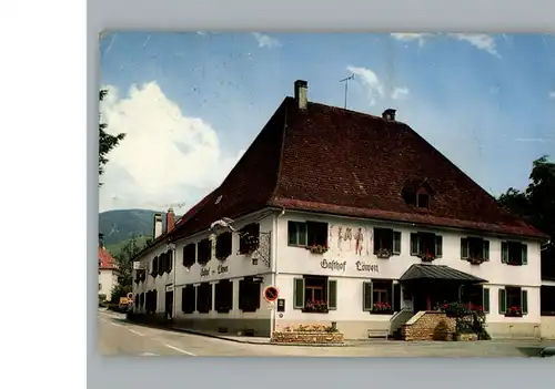 Untermuenstertal Hotel zum Loewen / Muenstertal /Breisgau-Hochschwarzwald LKR