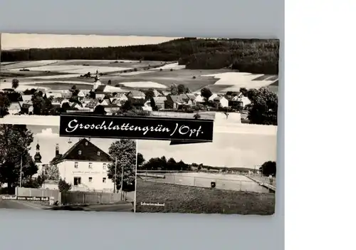 Groschlattengruen Gasthof zum weissen Ross, Schwimmbad / Pechbrunn /Tirschenreuth LKR
