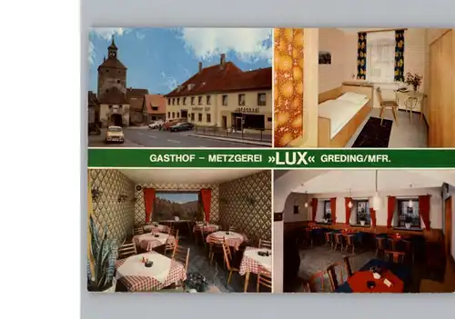 Greding Gasthof Metzgerei Lux / Greding /Roth LKR