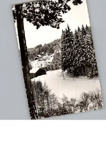 Grafengehaig Winter-Karte Gasthaus zum Rehbachtal / Grafengehaig /Kulmbach LKR