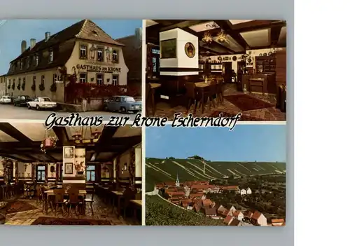 Escherndorf Gasthof zur Krone / Volkach /Kitzingen LKR