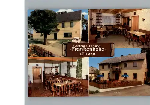 Loehmar Wald Gasthaus Pension Frankenhoehe / Schwarzenbach a.Wald /Hof LKR