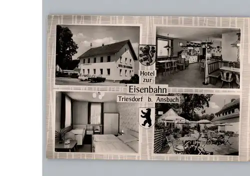 Triesdorf Hotel zur Eisenbahn / Weidenbach /Ansbach LKR