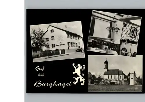 Burghagel Gasthaus zum Loewen / Bachhagel /Dillingen Donau LKR