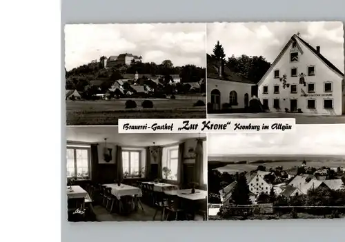 Kronburg Gasthof zur Krone / Kronburg /Unterallgaeu LKR