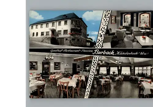 Hoechstenbach Gasthof Restaurant Pension Burbach / Hoechstenbach /Westerwaldkreis LKR