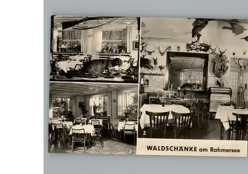 Wandlitz Restaurant Cafe Zur Waldschaenke / Wandlitz /Barnim LKR