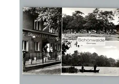 Schoenwalde Wandlitz Gaststaette Strand-Idyll / Wandlitz /Barnim LKR