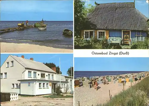 Zingst Ostseebad Fischerstrand Rohrdachkate FDGB Erholungsheim / Zingst Darss /Nordvorpommern LKR