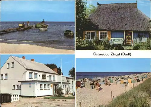 Zingst Ostseebad Fischerstrand Rohrdachkate Erholungsheim Stranddistel / Zingst Darss /Nordvorpommern LKR