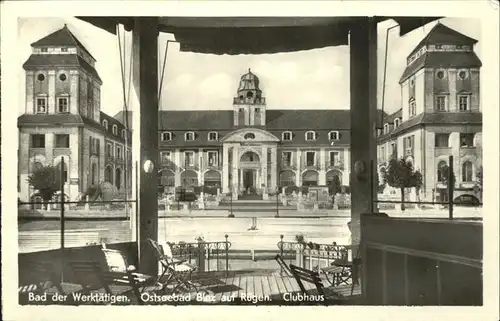 Binz Ruegen Bad der Werktaetigen Clubhaus Kat. Binz