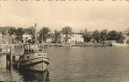 Lauterbach Ruegen Hafen Boot  Kat. Putbus