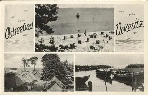 ueckeritz Usedom Boote Strand Kat. ueckeritz Usedom