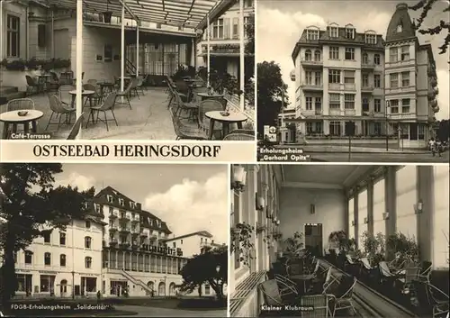 Heringsdorf Ostseebad Erholungsheime Solidaritaet Gerhard Opitz  Kat. Heringsdorf