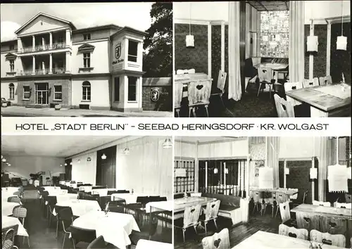 Heringsdorf Ostseebad Hotel Stadt Berlin Kat. Heringsdorf