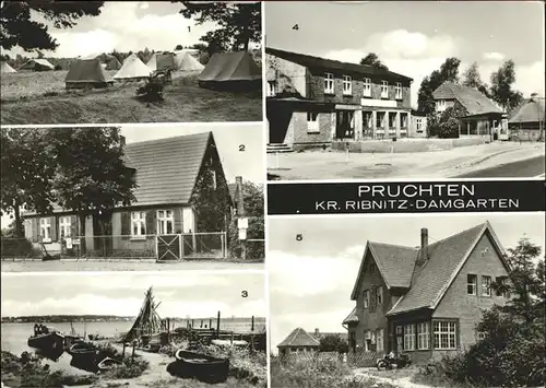 Pruchten Zeltplatz Postamt Barthe HO Gaststaette Kindertagesstaette Kat. Pruchten