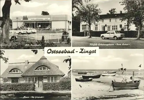 Zingst Ostseebad HO Kaufhalle Erholungsheim Zum Anker Haus Up friwach
Fischerstrand / Zingst Darss /Nordvorpommern LKR