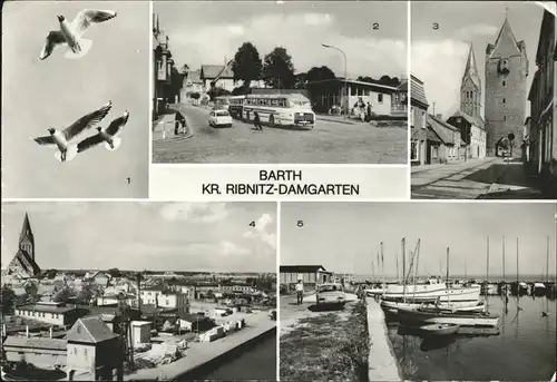 Barth Moewen Busbahnhof Rudolf Breitscheid Strasse
Segelboothafen Kat. Barth