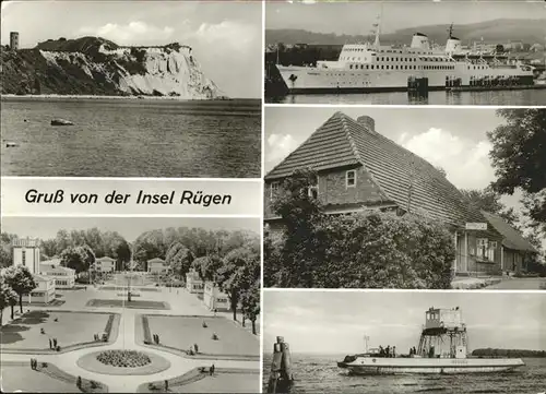 Insel Ruegen Kap Arkona Faehrschiff Sassnitz Gasthaus Zum goldenen Anker Wittower Faehre Frohe Zukunft Kat. Bergen