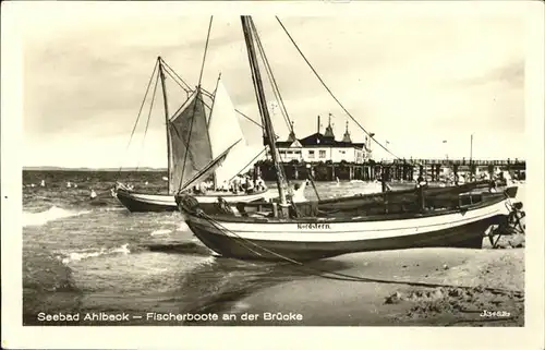 Ahlbeck Ostseebad Fischerboote Nordstern  / Heringsdorf Insel Usedom /