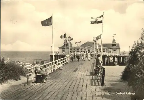 Ahlbeck Bruecke Kat. Heringsdorf