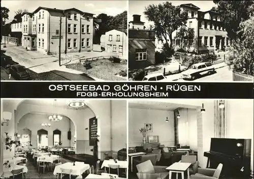 Goehren Ruegen FDGB Erholungsheim Friedrich Engels Haus Kaethe Kat. Goehren Ruegen