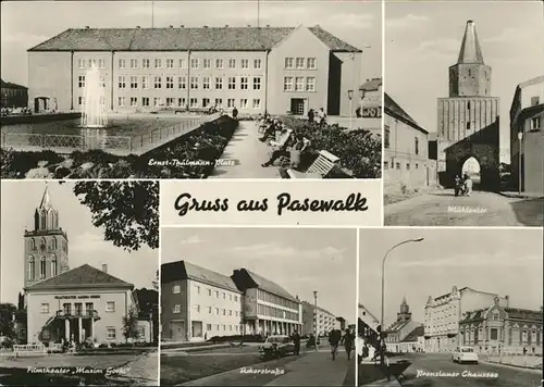 Pasewalk Muehlentor Filmtheater Prenzlauer Chaussee Kat. Pasewalk