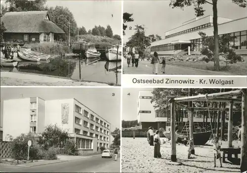 Zinnowitz Bootshafen Erholungsheim Roter Oktober Kat. Zinnowitz