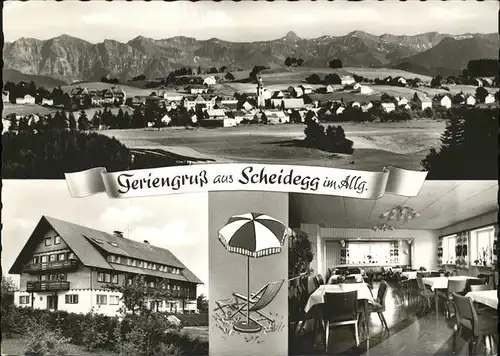 Scheidegg Allgaeu AEG Ferienheim Kat. Scheidegg