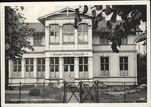 Bansin Kinderheim Elsbeth Kat. Heringsdorf