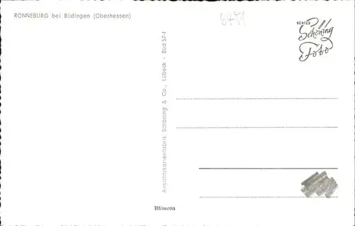 Ronneburg Hessen  Kat. Ronneburg