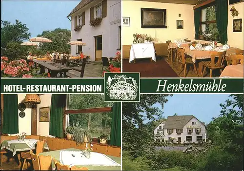 Merkenfritz Hotel Restaurant Pension Henkelsmuehle Kat. Hirzenhain