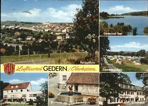 Gedern Gederner See Schweitzer Hof Berg Wirtshaus Kat. Gedern