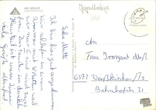 Geislitz Jugendherberge Kat. Linsengericht