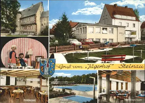 pw00282 Steinau Strasse Brueder Grimm Haus Restaurant Freibad Konferenzraum Kategorie. Steinau an der Strasse Alte Ansichtskarten