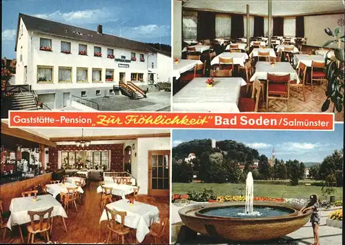 Bad Soden-Salmuenster Gaststaette Pension Froehlichkeit Kat. Bad Soden-Salmuenster