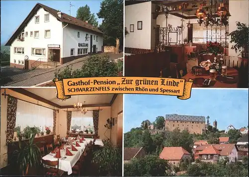 Schwarzenfels Gasthof Gruene Linde Kat. Sinntal