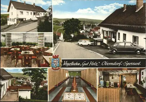 Jossgrund Oberndorf Kegelbahn Gut Holz Kat. Jossgrund
