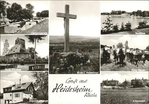 Heidesheim Pony Ranch Jugendherberge Campingplatz Kat. Heidesheim am Rhein