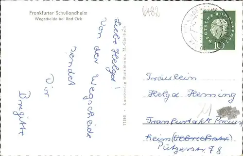 Wegscheide Bad Orb Frankfurter Schullandheim / Bad Orb /Main-Kinzig-Kreis LKR