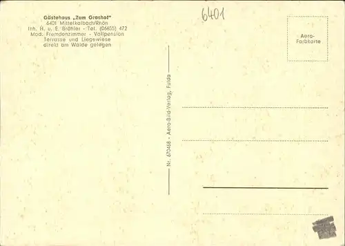 Mittelkalbach Gaestehaus Zum Grashof Kat. Kalbach
