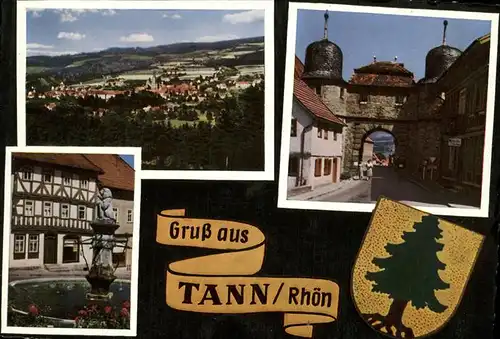 Tann Rhoen Stadt Wappen Brunnen Tor Kat. Tann (Rhoen)