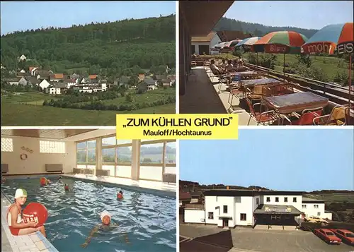 Mauloff Zum kuehlen Grund Hotel Restaurant Hallenbad Kat. Weilrod