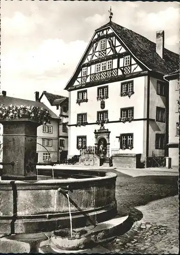 Rotenburg Fulda Rathaus Kump Brunnen Kat. Rotenburg a.d. Fulda