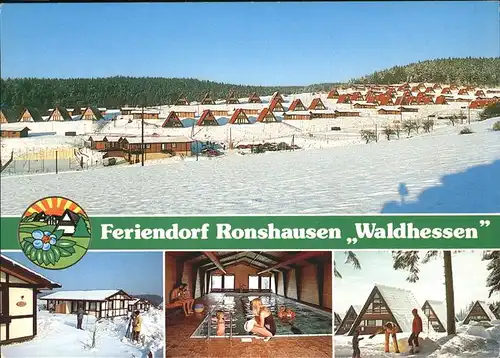Ronshausen Feriendorf Winter Luftkurort Kat. Ronshausen
