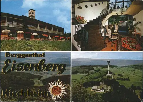 Kirchheim Hessen Berggasthof Eisenberg Distel Wegbeschreibung Kat. Kirchheim