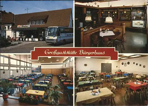 Kirchheim Hessen Grossgaststaette Buergerhaus Kat. Kirchheim