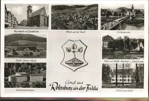 Rotenburg Fulda Kreisjugendhof Fuldabruecke Stadt Jakob-Grimm-Schule Wappen Kat. Rotenburg a.d. Fulda