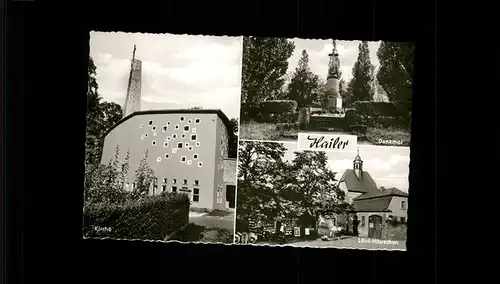 Hailer Gelnhausen Denkmal Laeut Haeuschen Kirche Kat. Gelnhausen