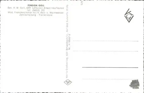 Altweilnau Pension Goll Kat. Weilrod